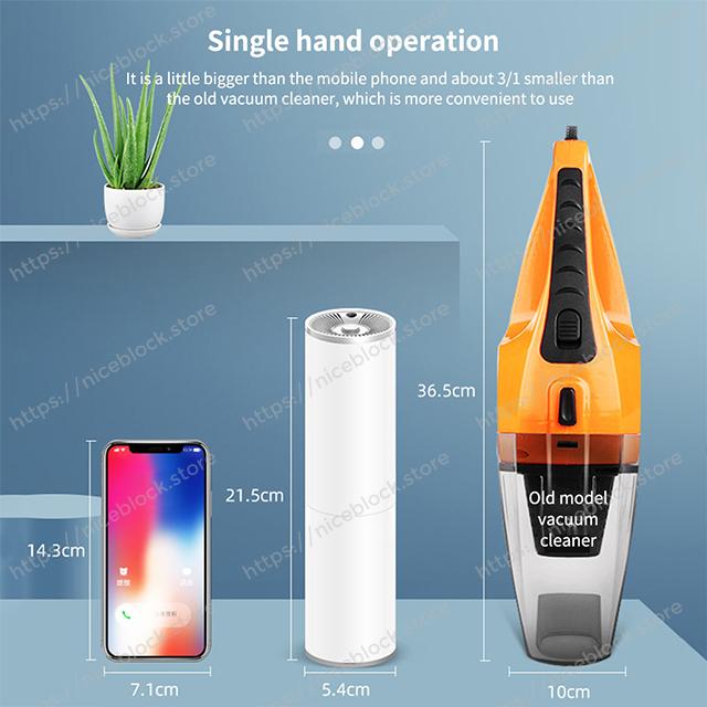 Handheld Mini Vacuum Cleaner for Car Upgrade(Dry)/Black