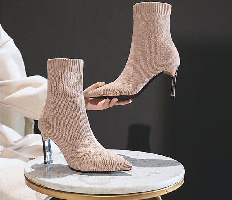 Socks Boots for Women with Stretch Fabric