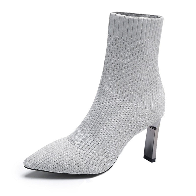 Socks Boots for Women with Stretch Fabric