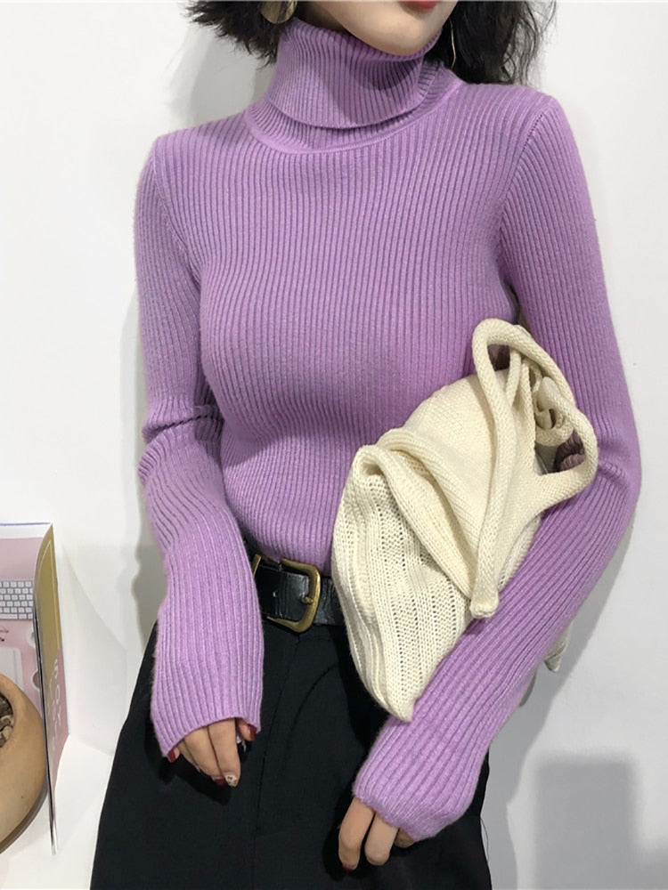 Winter Thick Sweater Ribbed Pullover