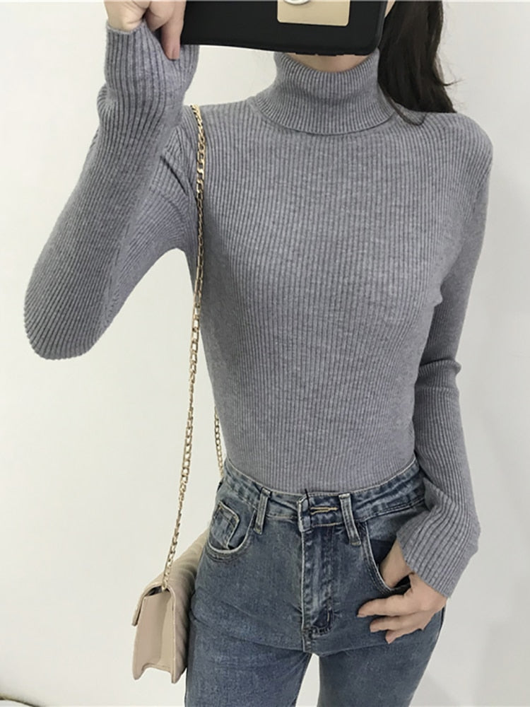 Winter Thick Sweater Ribbed Pullover