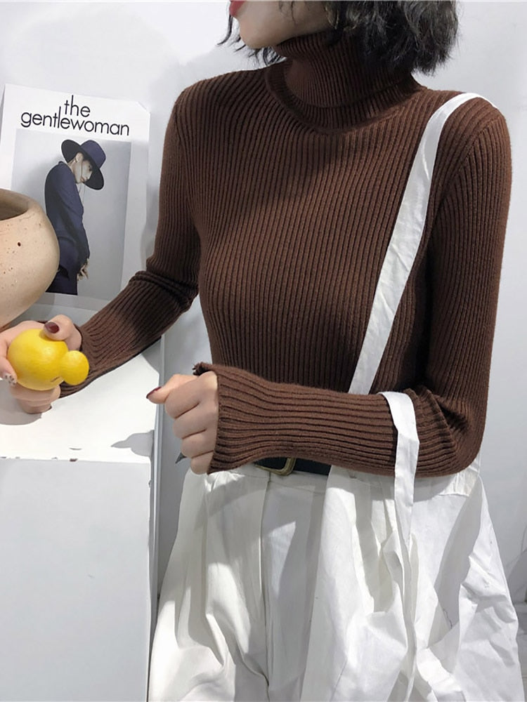 Winter Thick Sweater Ribbed Pullover