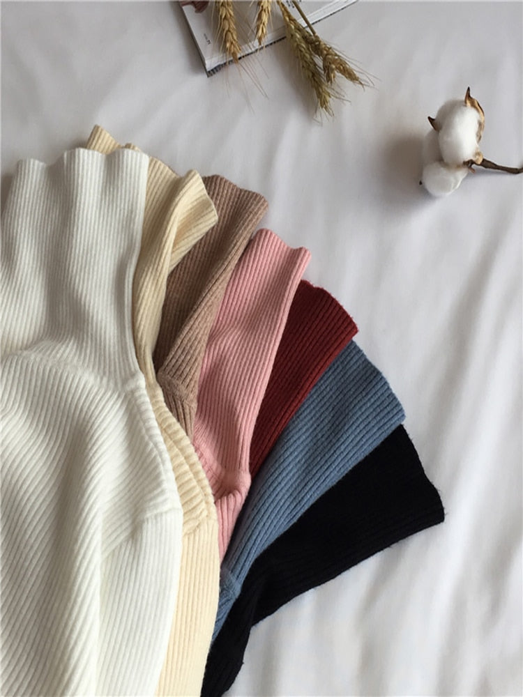 Winter Thick Sweater Ribbed Pullover