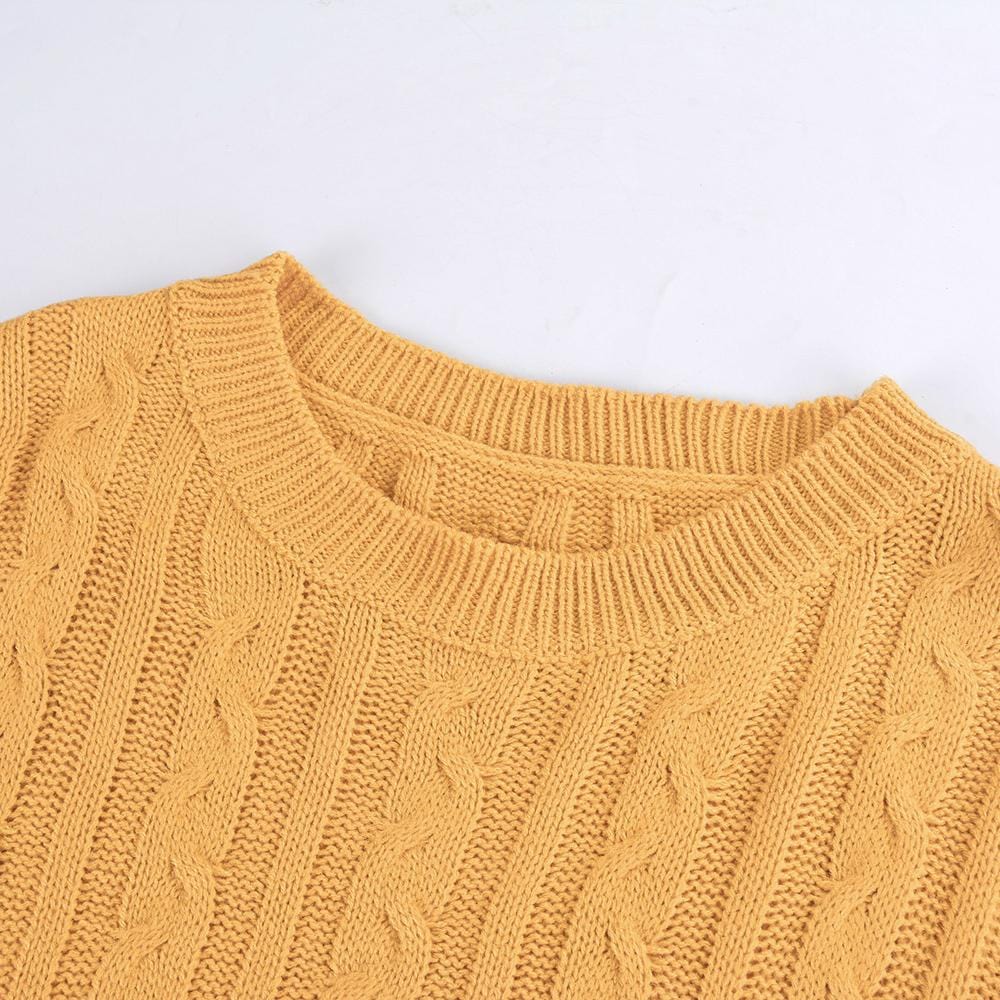 Ladies Knitted O Neck Lounge Set