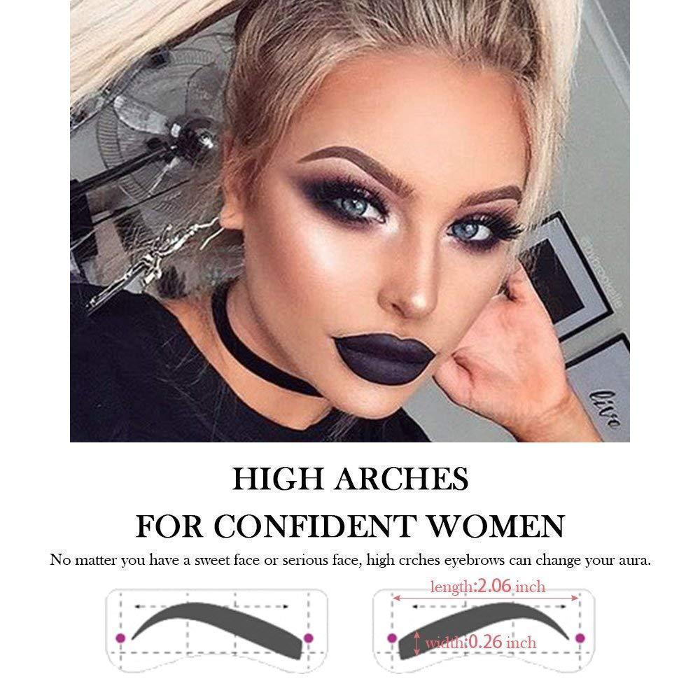 Premium Eyebrow Stencils Set 48 Pairs