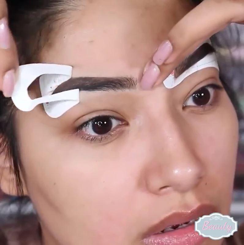 Premium Eyebrow Stencils Set 48 Pairs