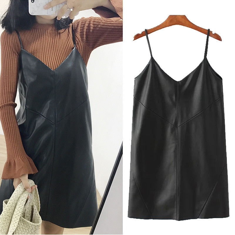 Little Black Leather Dress