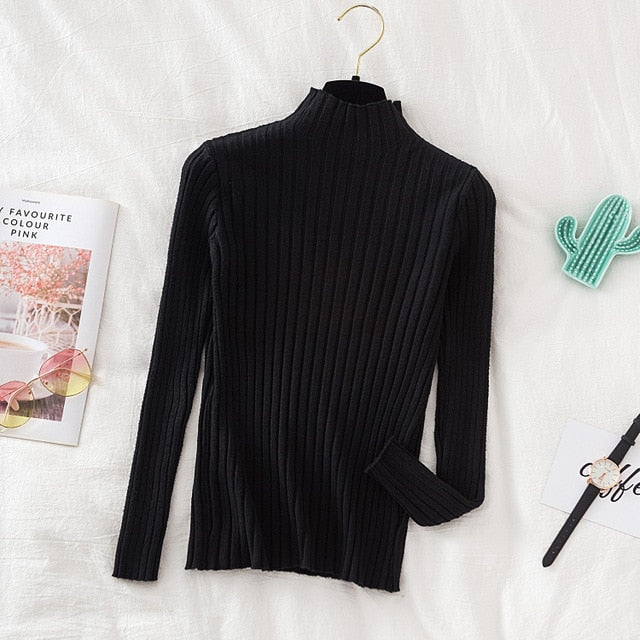 Ribbed Knitted Sweater