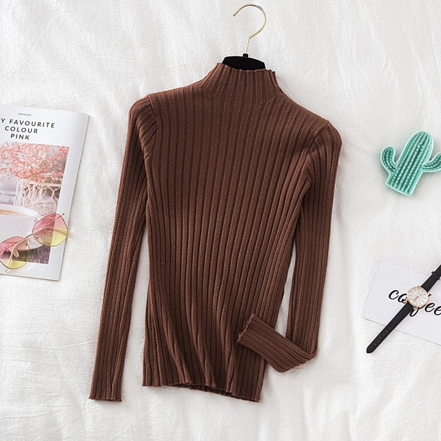 Ribbed Knitted Sweater