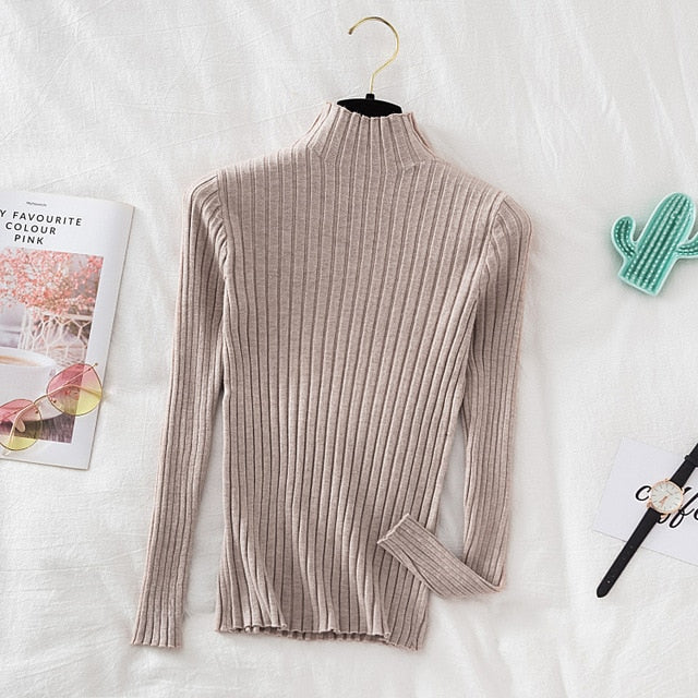 Ribbed Knitted Sweater