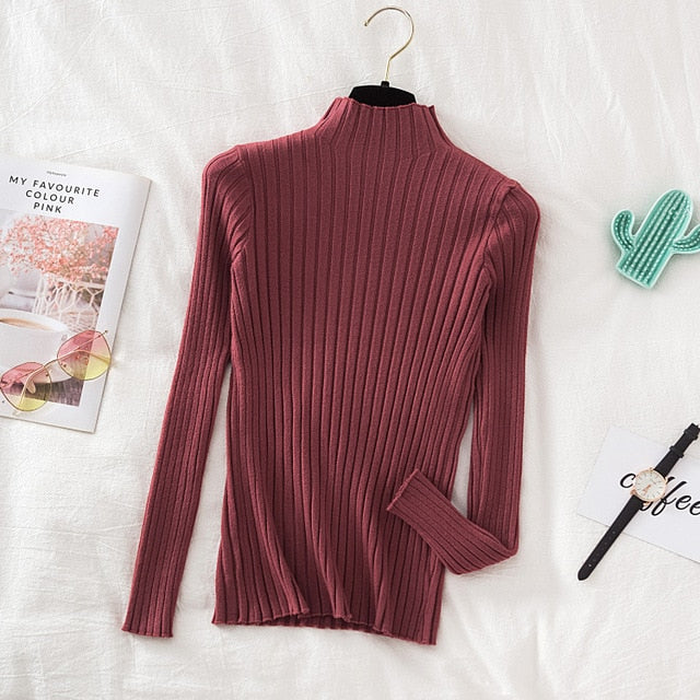 Ribbed Knitted Sweater