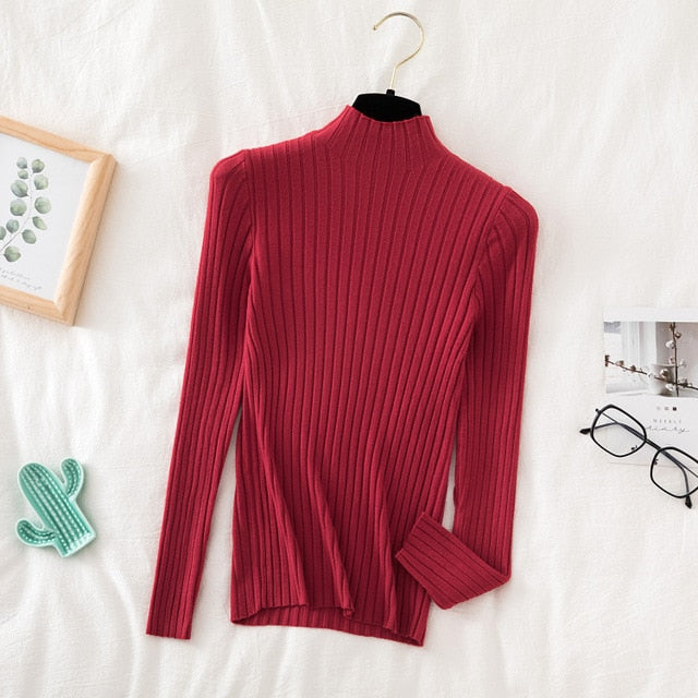 Ribbed Knitted Sweater