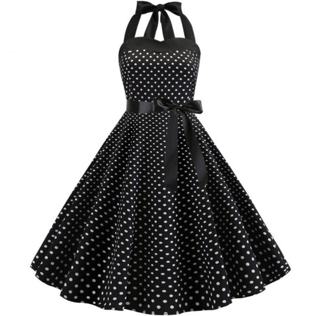 Vintage Halter-Neck Dress