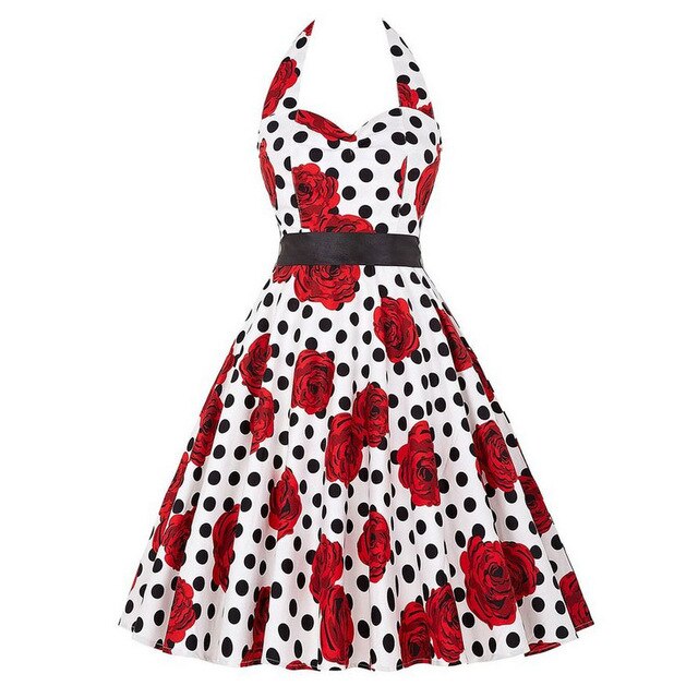Vintage Halter-Neck Dress