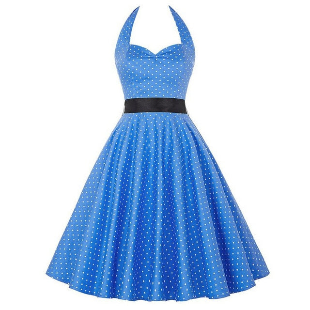 Vintage Halter-Neck Dress