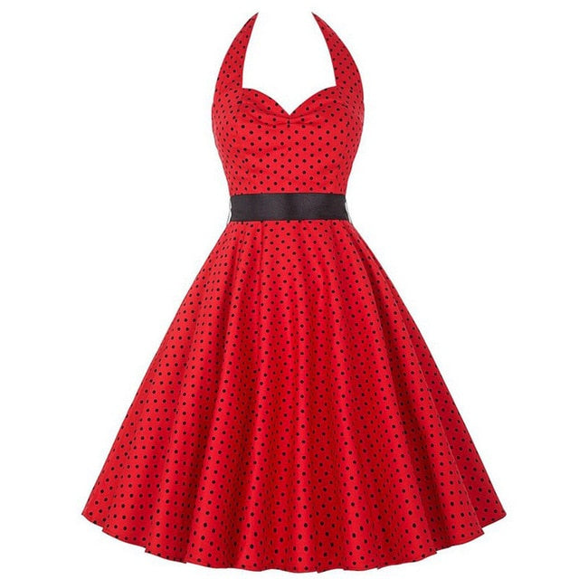 Vintage Halter-Neck Dress