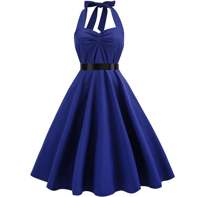 Vintage Halter-Neck Dress