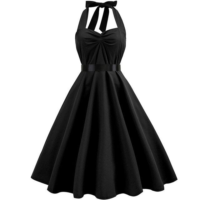 Vintage Halter-Neck Dress