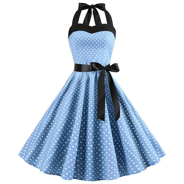 Vintage Halter-Neck Dress