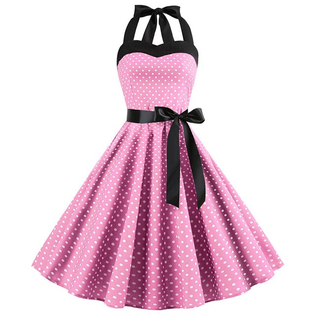 Vintage Halter-Neck Dress
