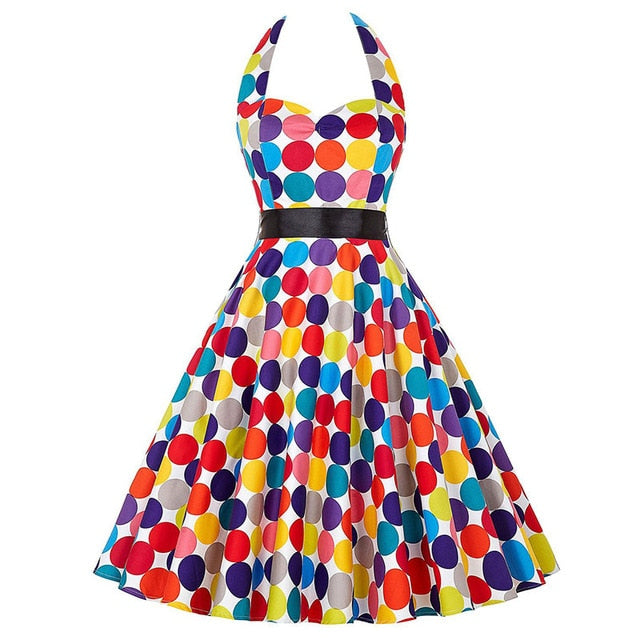 Vintage Halter-Neck Dress