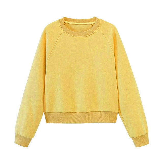 Oversized Solid Pullover Hooded Sweatshirt Tracksuit