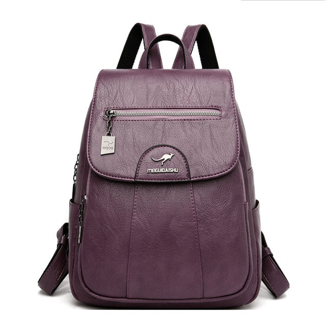 Vintage Leather Backpack
