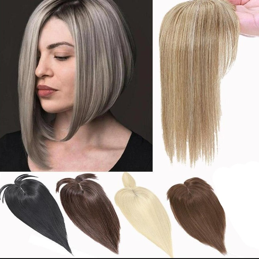 Natural Straight Hair Topper Clip In Hair Extensions