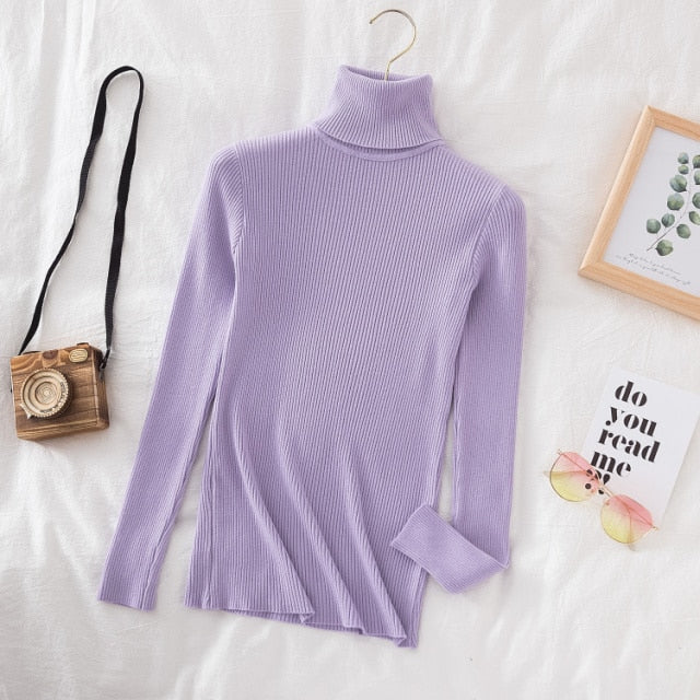 Slim Knitted Turtleneck Sweater