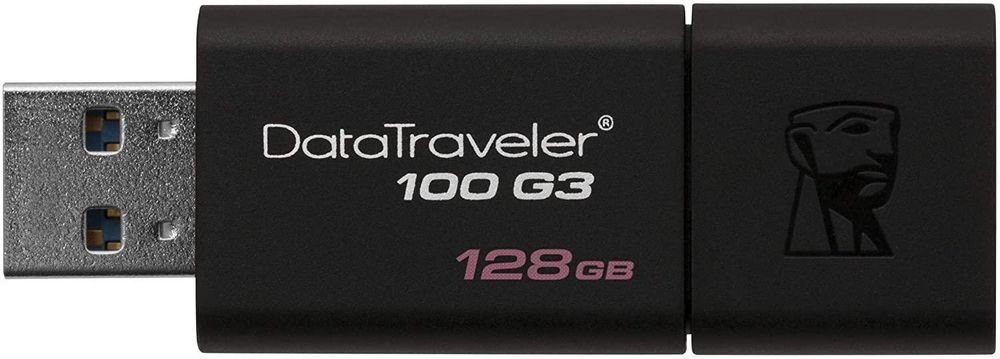 Kingston DataTraveler 100 G3 USB 3.0 Flash Drive- 128 GB