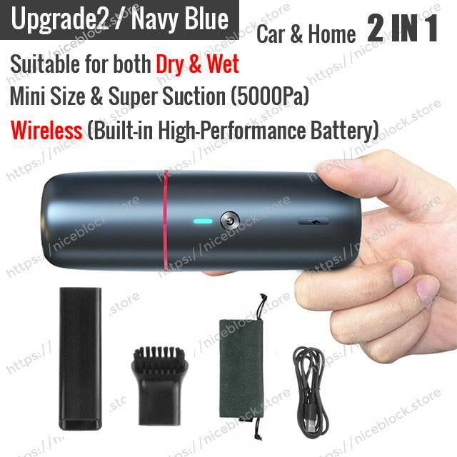 Handheld Mini Vacuum Cleaner for Car Upgrade(Dry)/Black