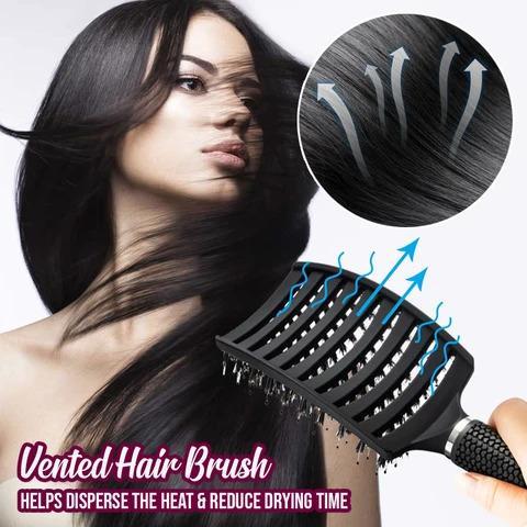 Detangle Hairbrush with Nylon Bristles