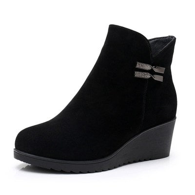 Genuine Leather Warm Winter Boots