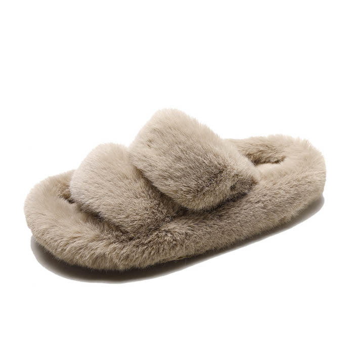 Furry Luxurious Slider Slippers