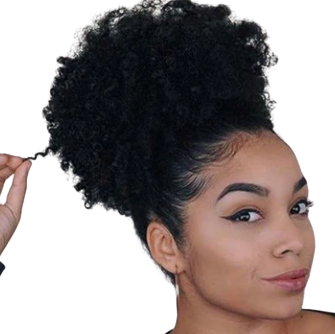 Short Afro Puff Curly Ponytail Hair Extension
