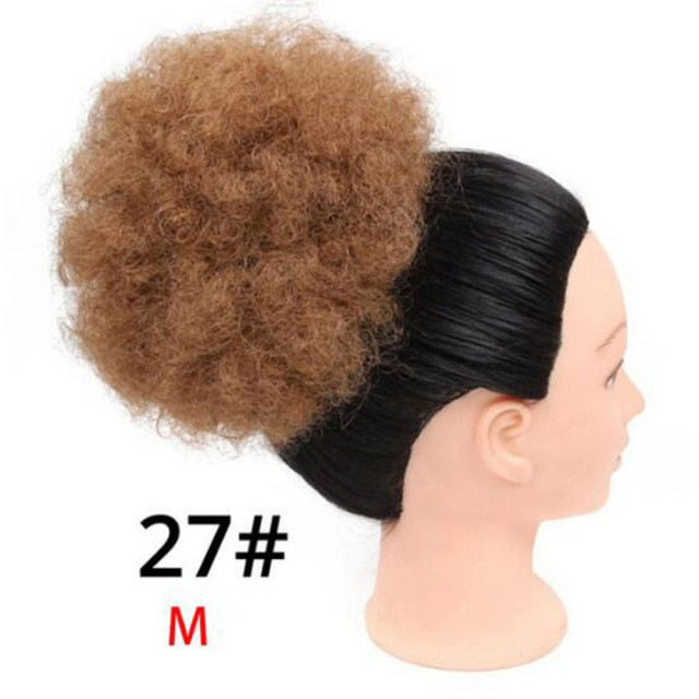 Short Afro Puff Curly Ponytail Hair Extension