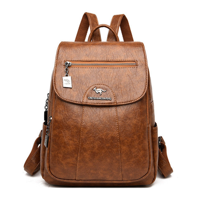 Vintage Leather Backpack