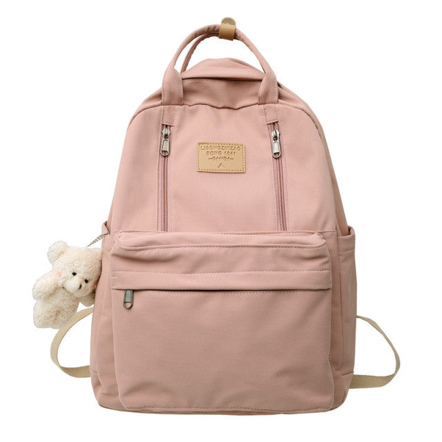 Multifunction Double Zipper Women Backpack