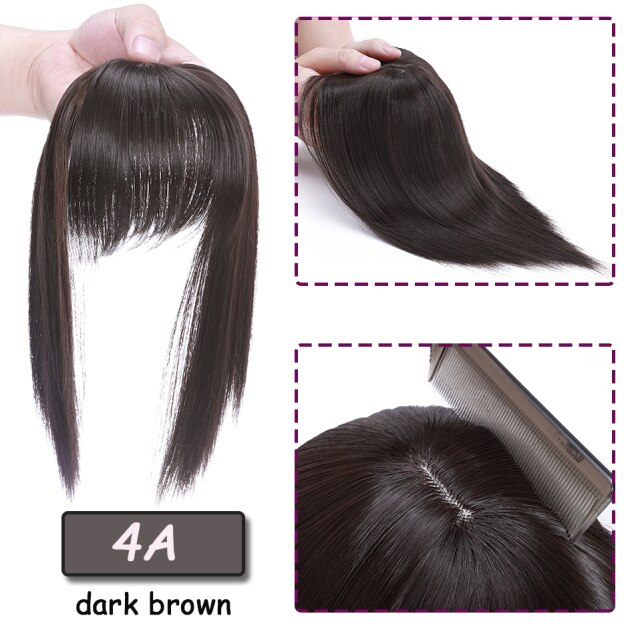 Natural Straight Hair Topper Clip In Hair Extensions