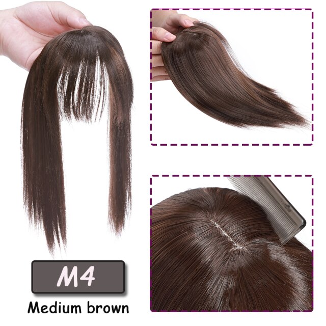 Natural Straight Hair Topper Clip In Hair Extensions