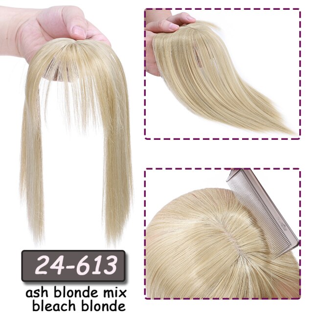 Natural Straight Hair Topper Clip In Hair Extensions