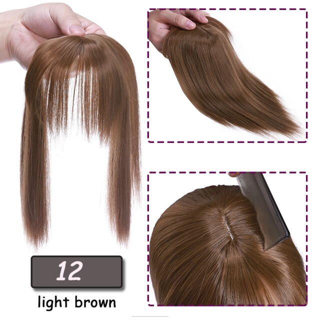 Natural Straight Hair Topper Clip In Hair Extensions