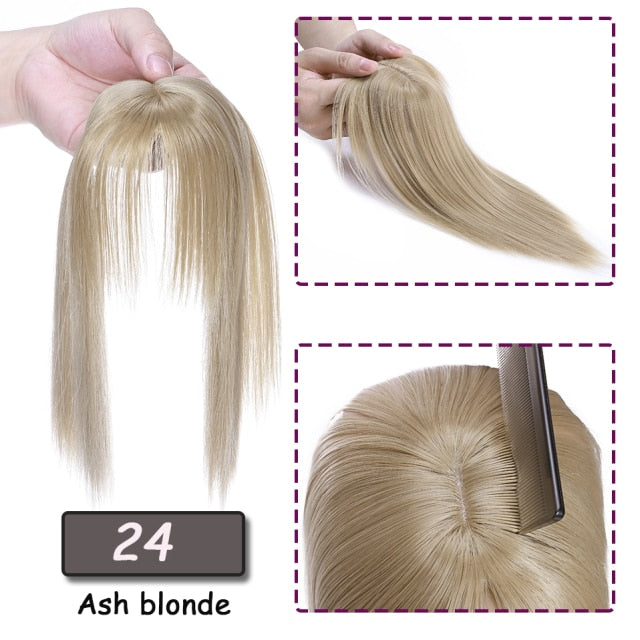 Natural Straight Hair Topper Clip In Hair Extensions