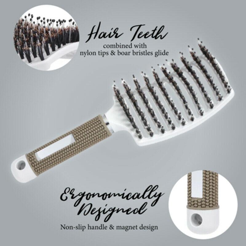 Detangle Hairbrush with Nylon Bristles